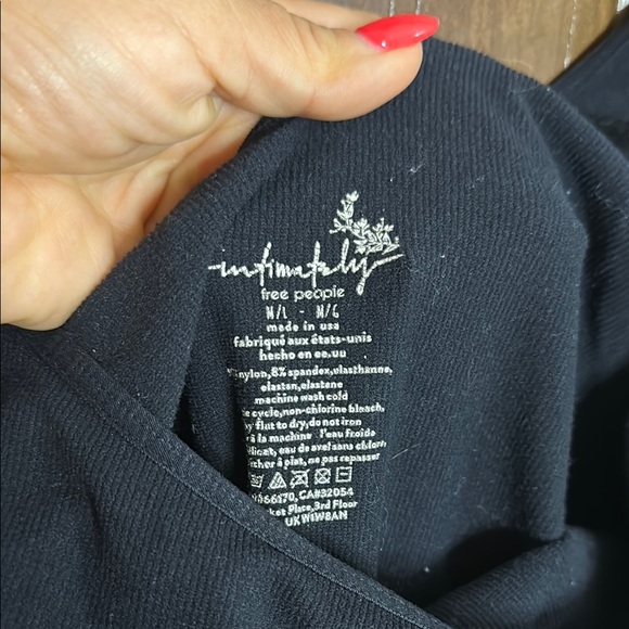 Free People Classic Black Tank Bodysuit - Picture 3 of 4